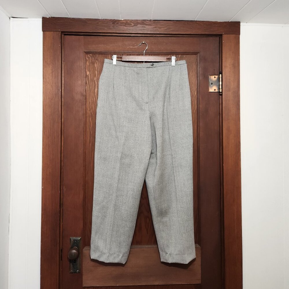 Vintage Harve Benard Sport Herringbone Wool Trousers